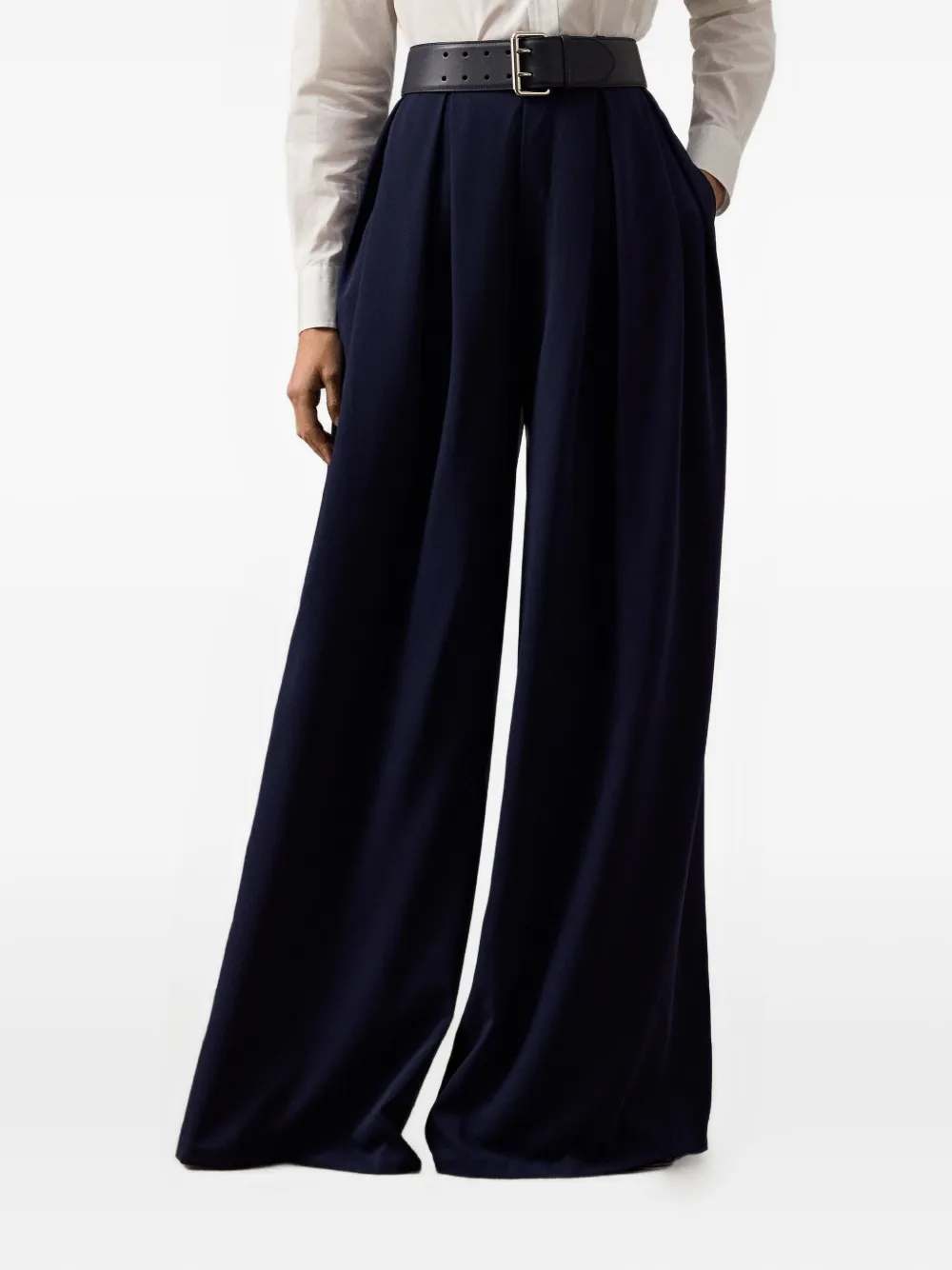 Ralph Lauren Collection Palazzo plooibroek Blauw