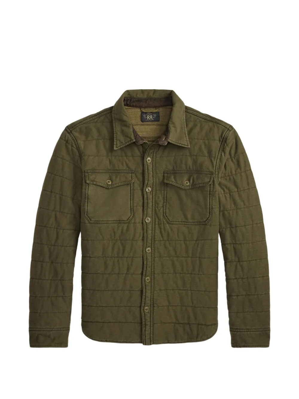 Ralph Lauren RRL quilted-pattern shirt - Verde
