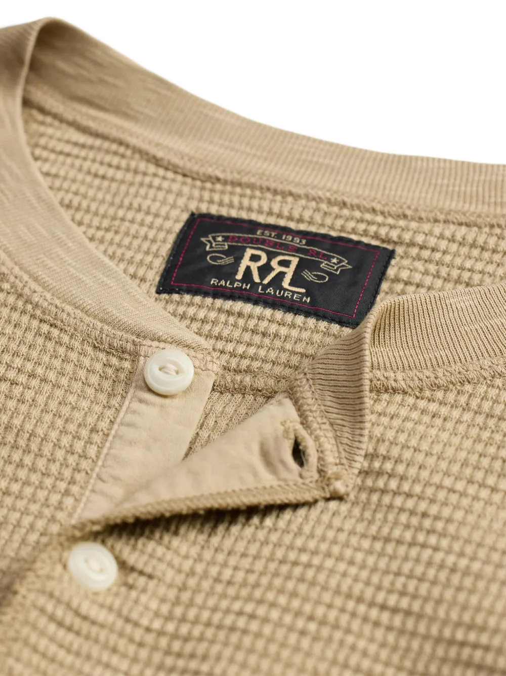 Ralph Lauren RRL Sweater met knopen en lange mouwen Beige