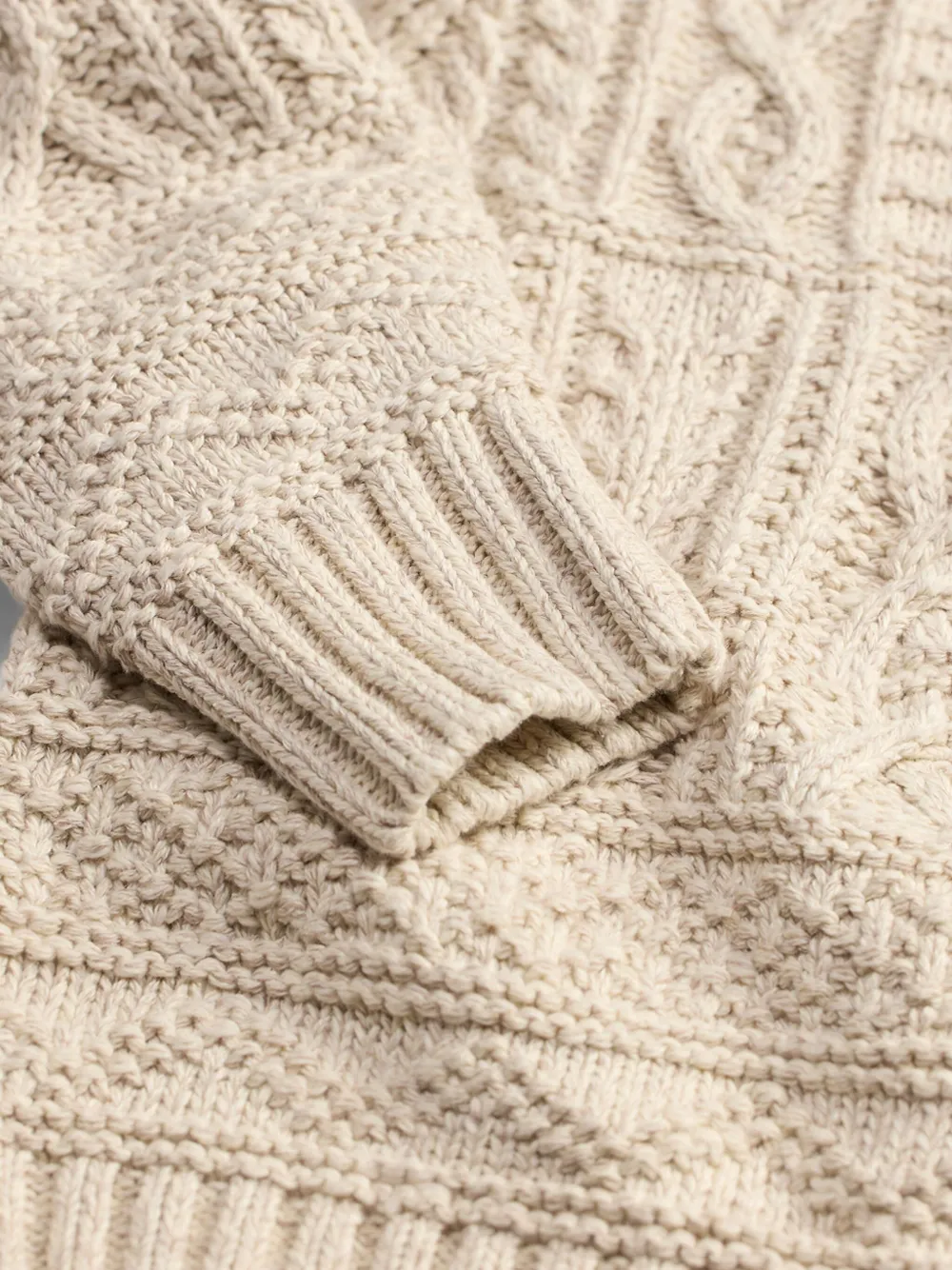 Ralph Lauren RRL Kabelgebreide trui Beige