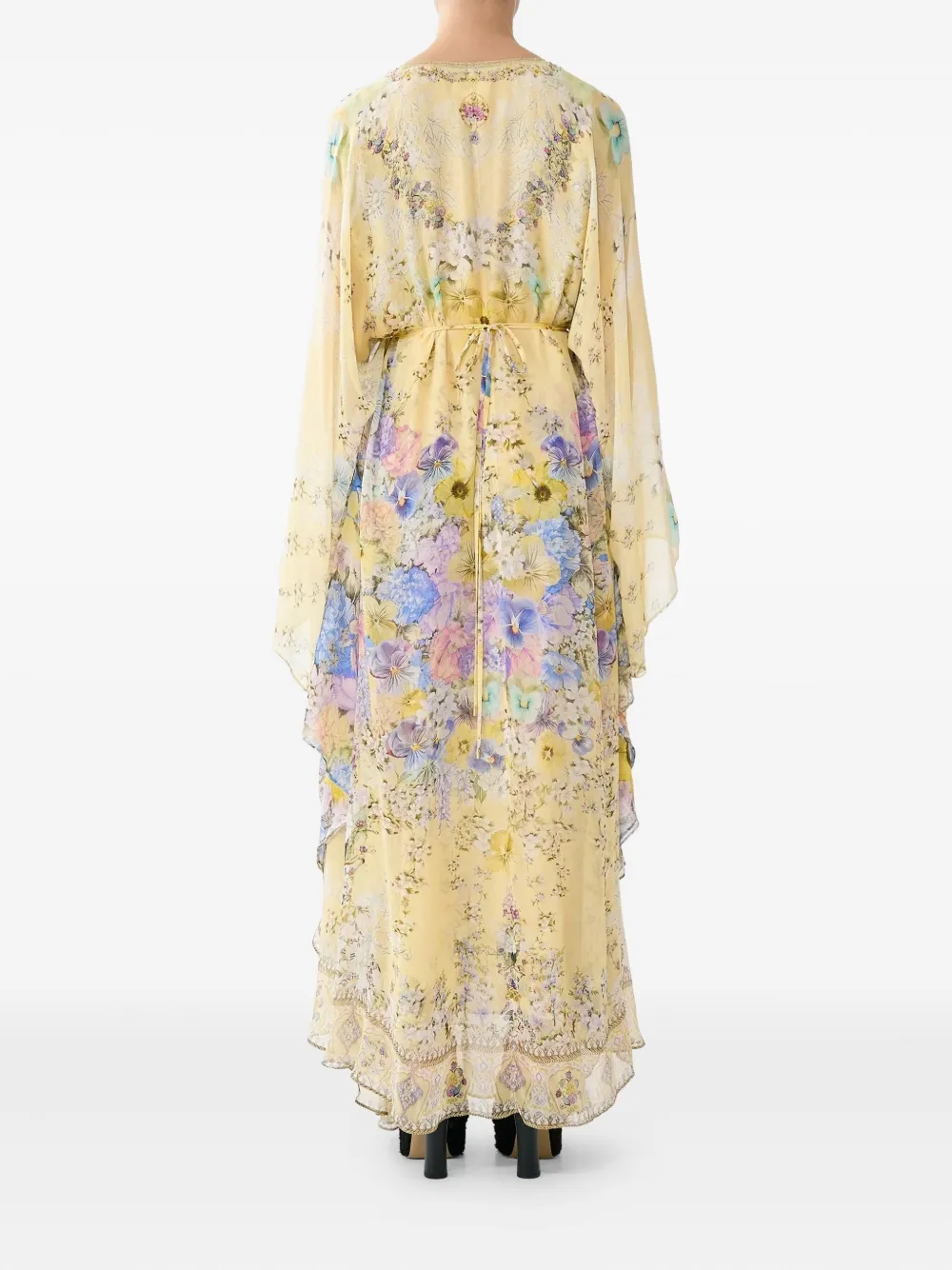 Camilla Darling Buds V-neck Maxi Dress In Yellow