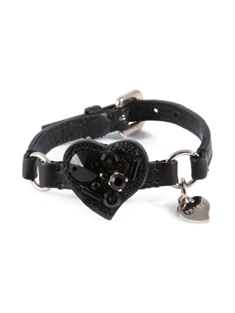 Prada Pre-Owned pulsera Heart 2000 | negro | Image 1