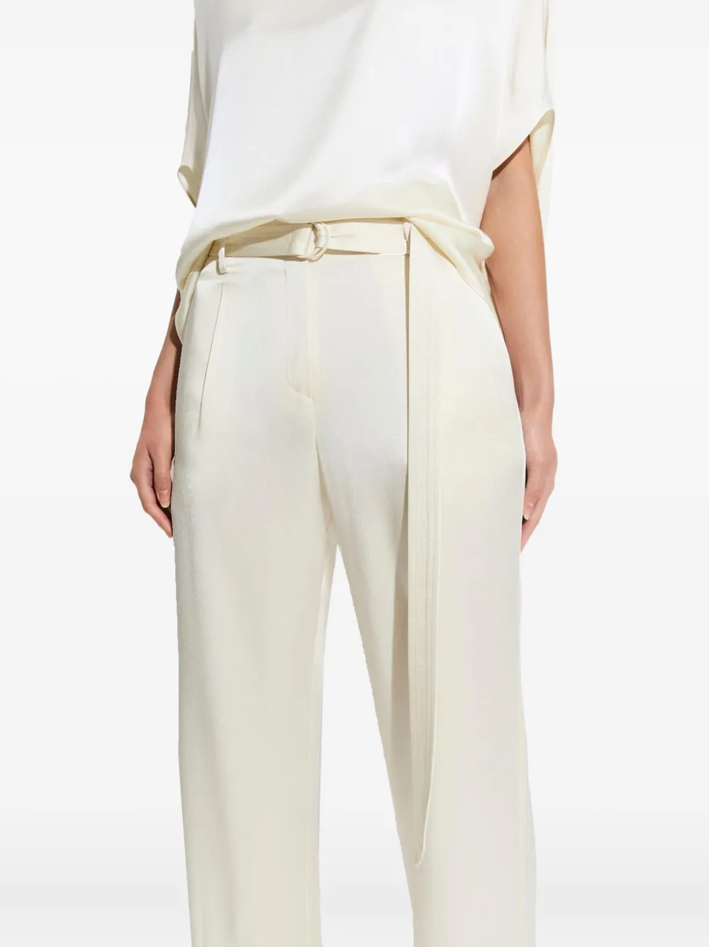 Lapointe D-ring-belt Trousers In Neutral