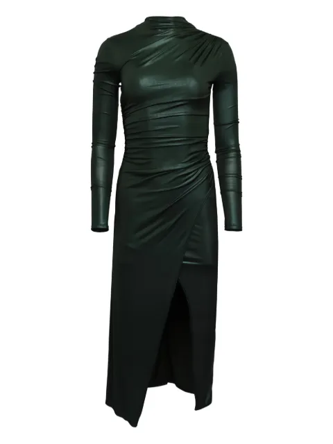 LAPOINTE robe mi-longue à col drapé