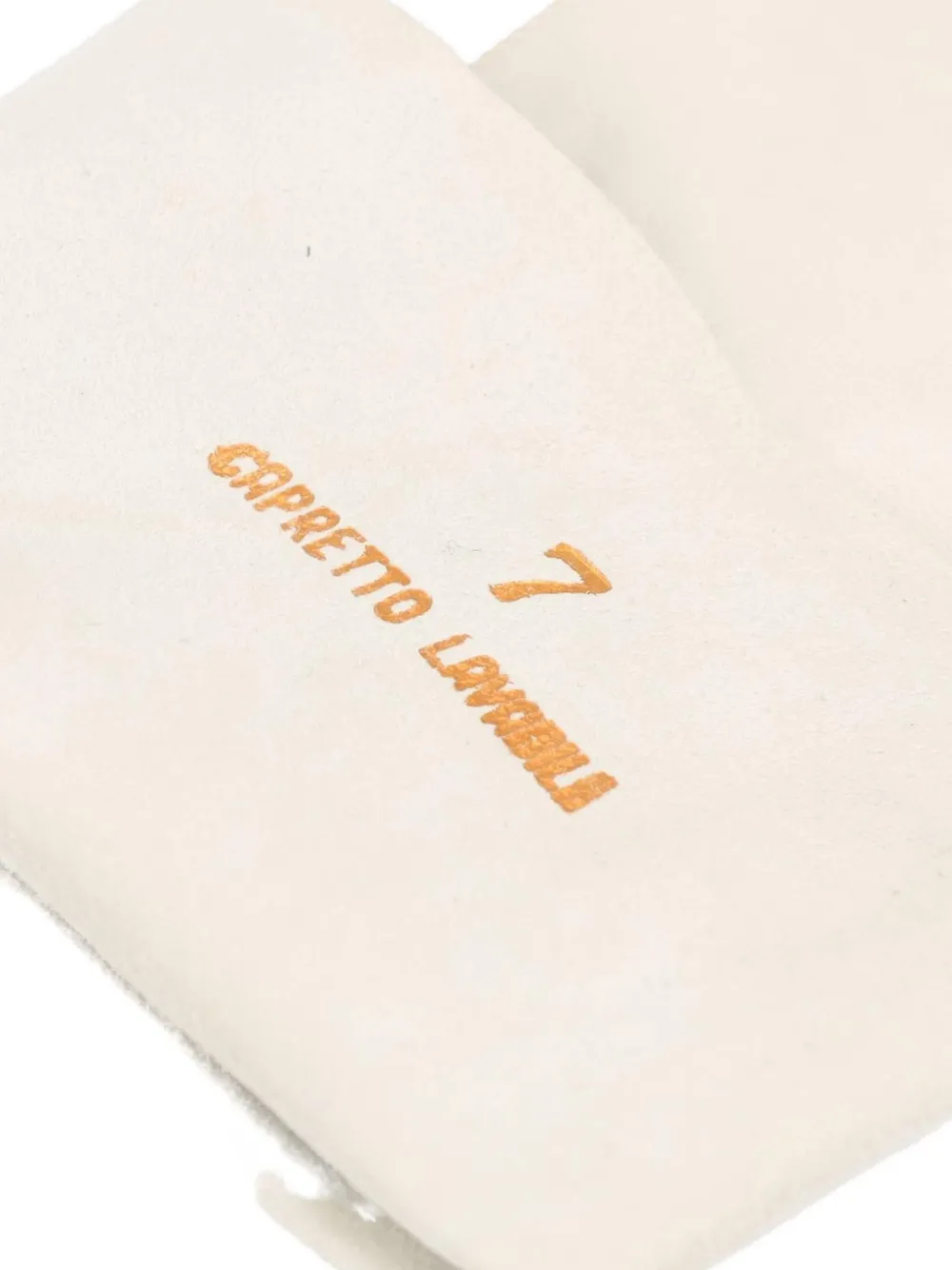 Pre-owned Vintage Leather Gloves In White