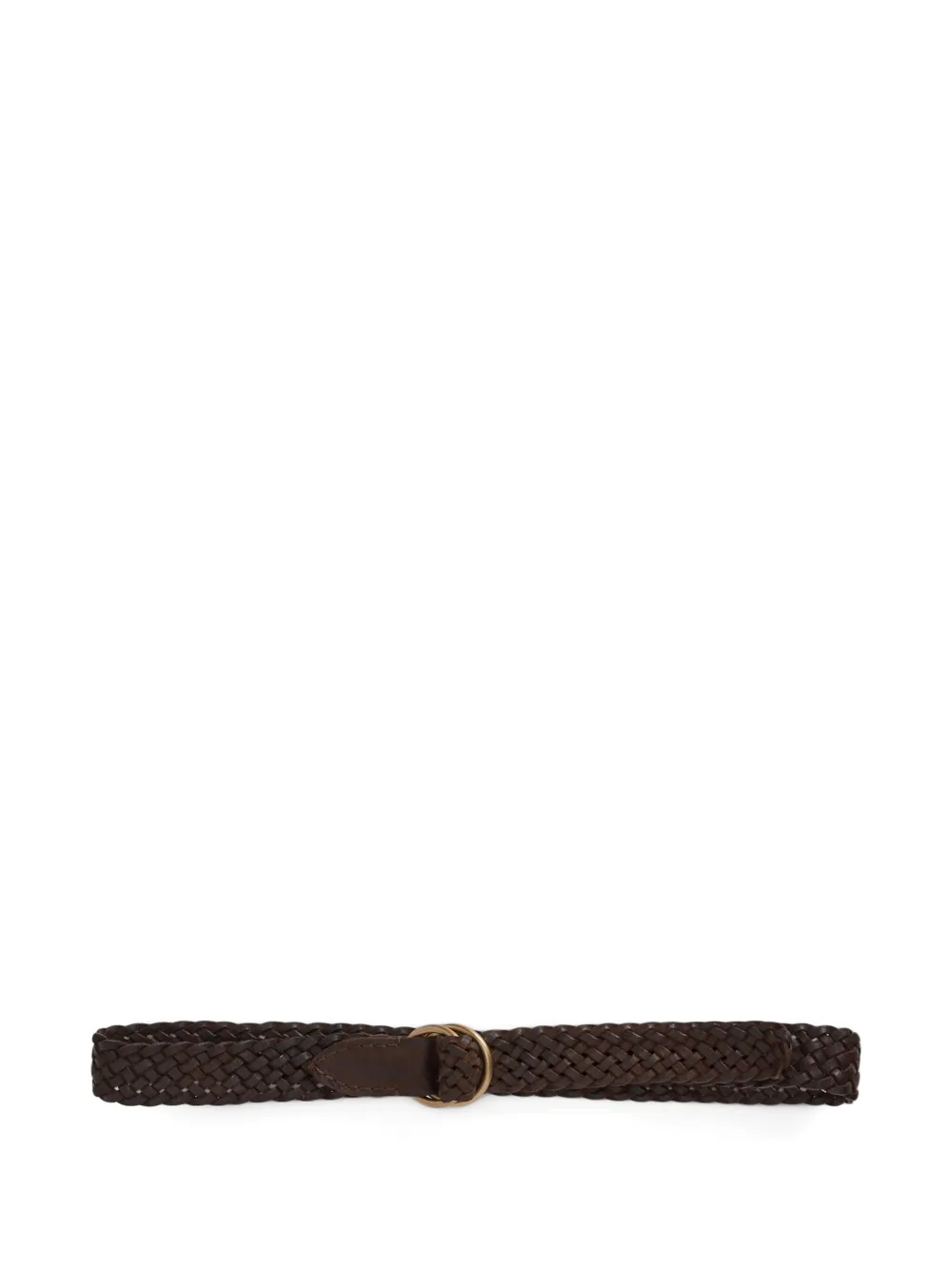 Ralph Lauren RRL Leren riem met dubbele ring - Bruin