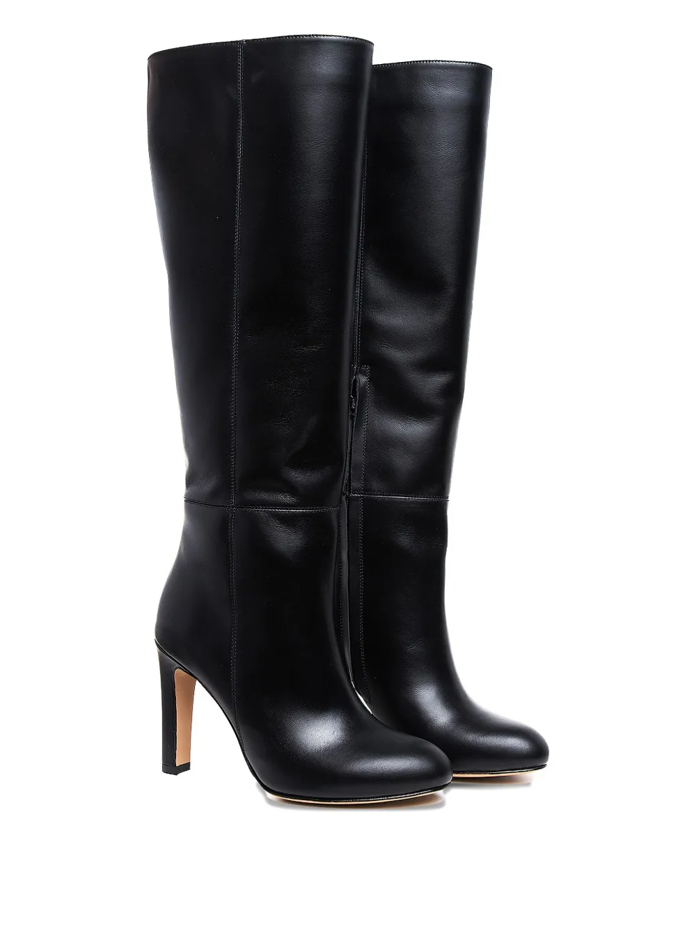 Ginissima 95mm Leather Boots In Black