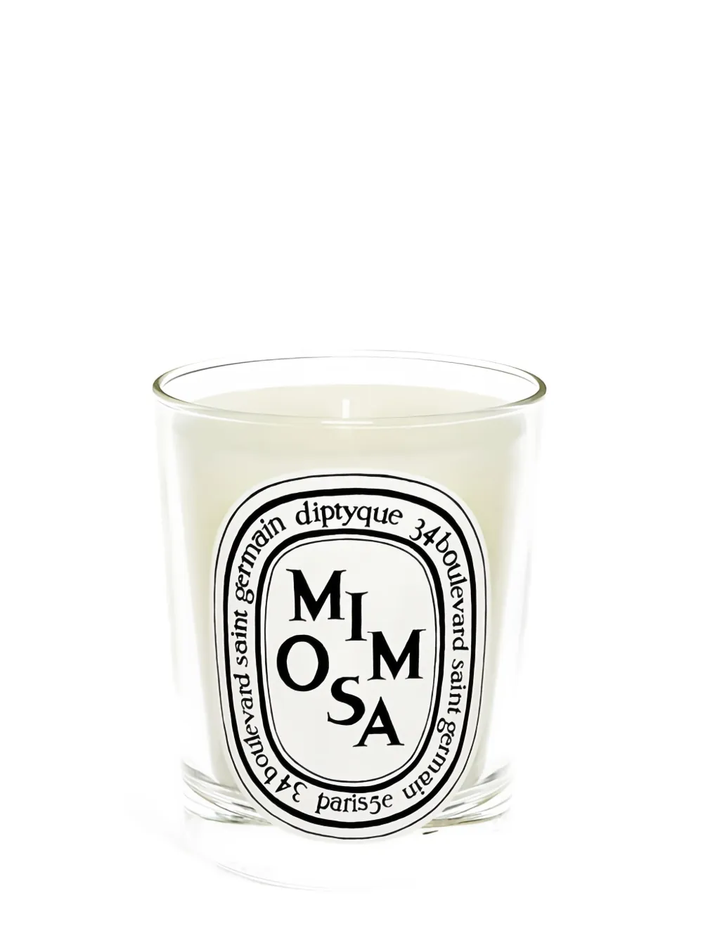 Diptyque Mimosa classic-model candle (190g) - Wit