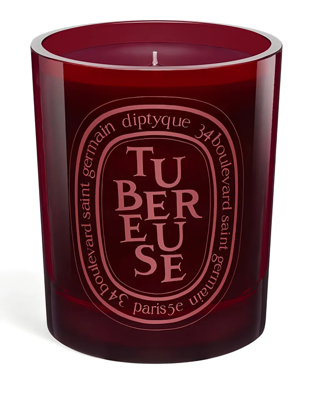 Diptyque Tubereuse Medium-model Candle (300g) In Red