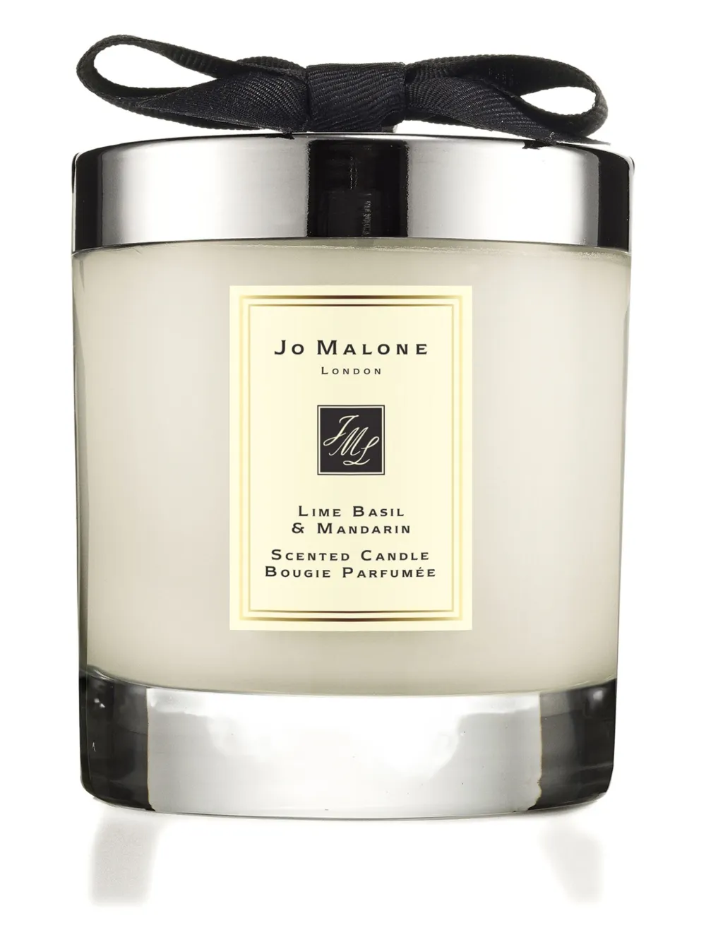 Jo Malone London Lime Basil & Mandarin bow-detail candle (200g) - Wit