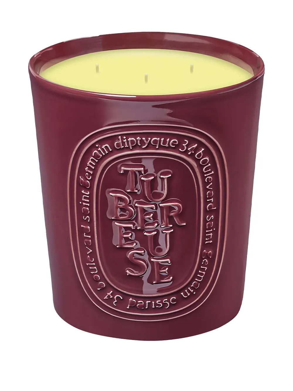 Diptyque Tubereuse large-model candle (600g) - レッド Diptyque Tubereuse large-model candle (600g) - レッド