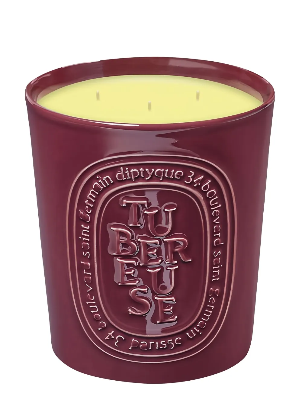 Diptyque Tubereuse large-model candle (600g) - Rood