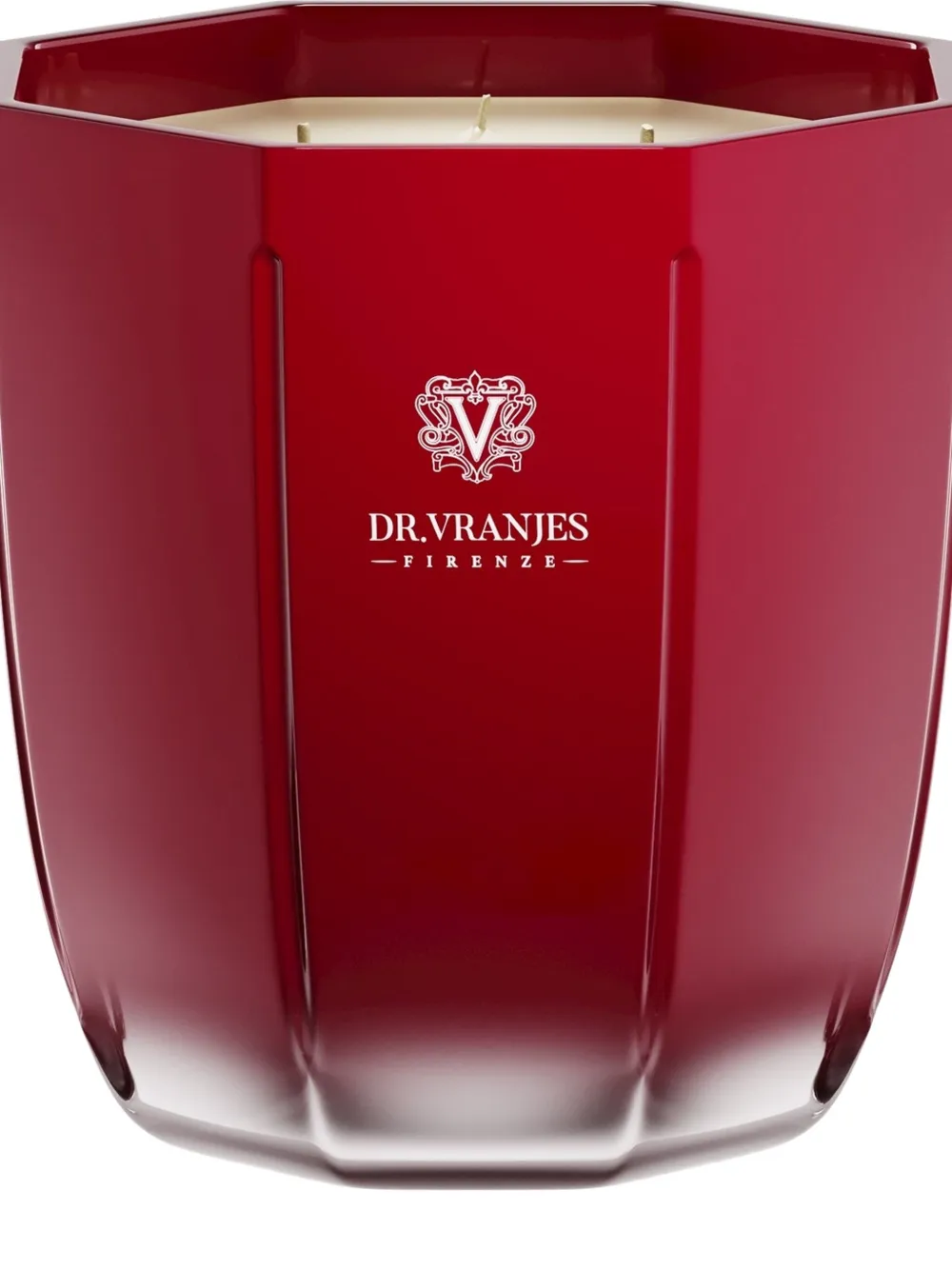 Dr. Vranjes Firenze Rosso Nobile tourmaline M glass candle (500g) - Rood