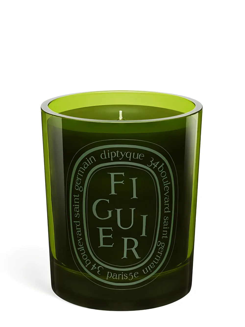 Diptyque Figuier medium-model glass candle (300g) - Groen