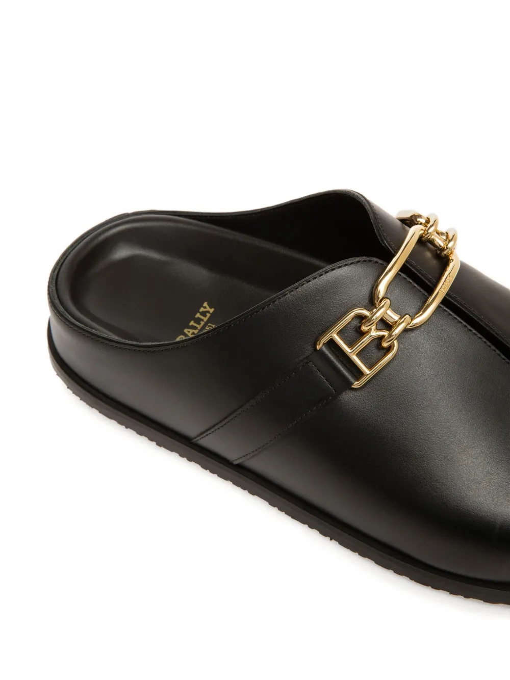 Bally Francine leather slippers Zwart