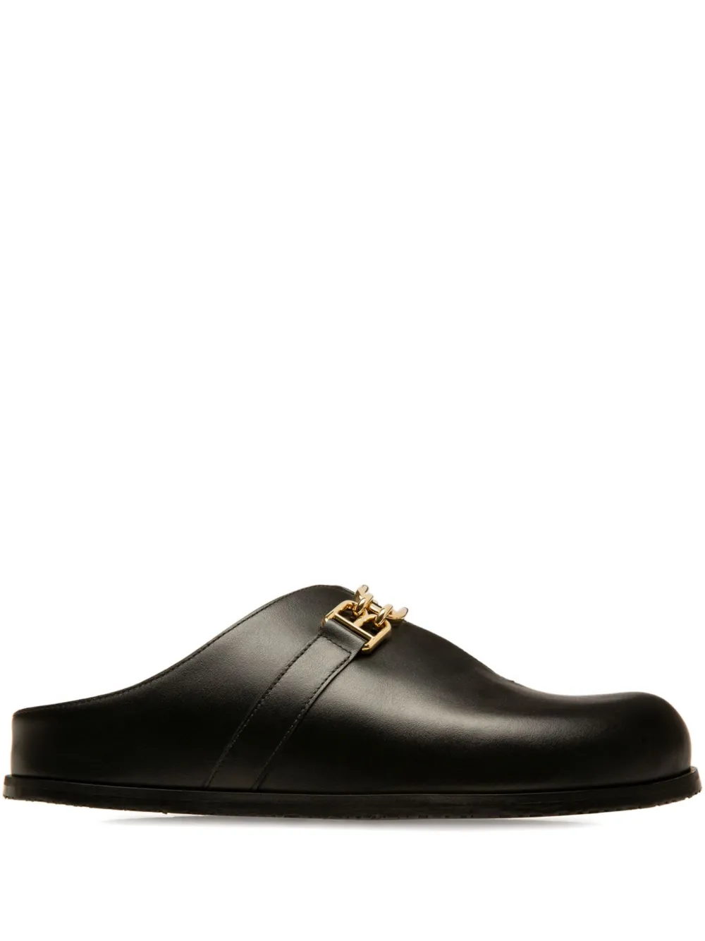 Bally Francine leather slippers Zwart