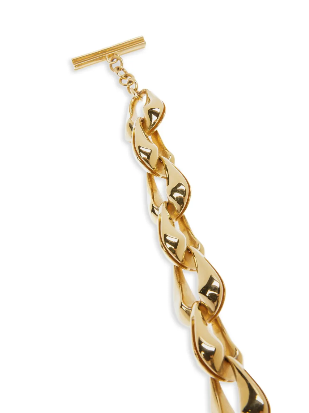 Bally cable-link choker necklace - Goud