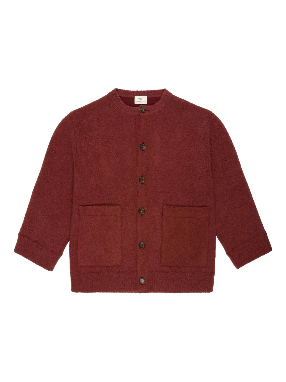 Bally patch-pocket wool cardigan | Red | Image 1