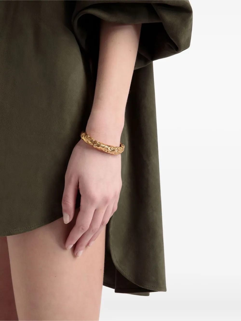 Bally sculpted cuff bracelet - Goud