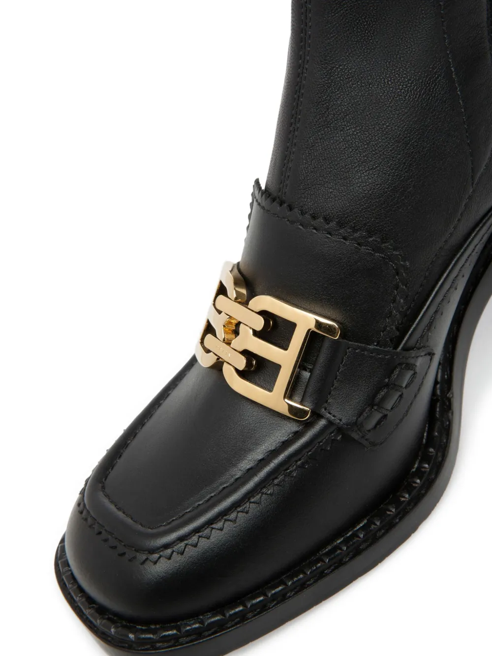 Bally 75mm Enzy leather boots Zwart