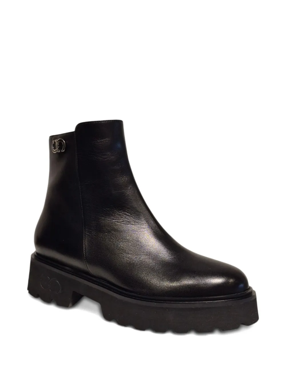 Casadei Laarzen met logoplakkaat Zwart