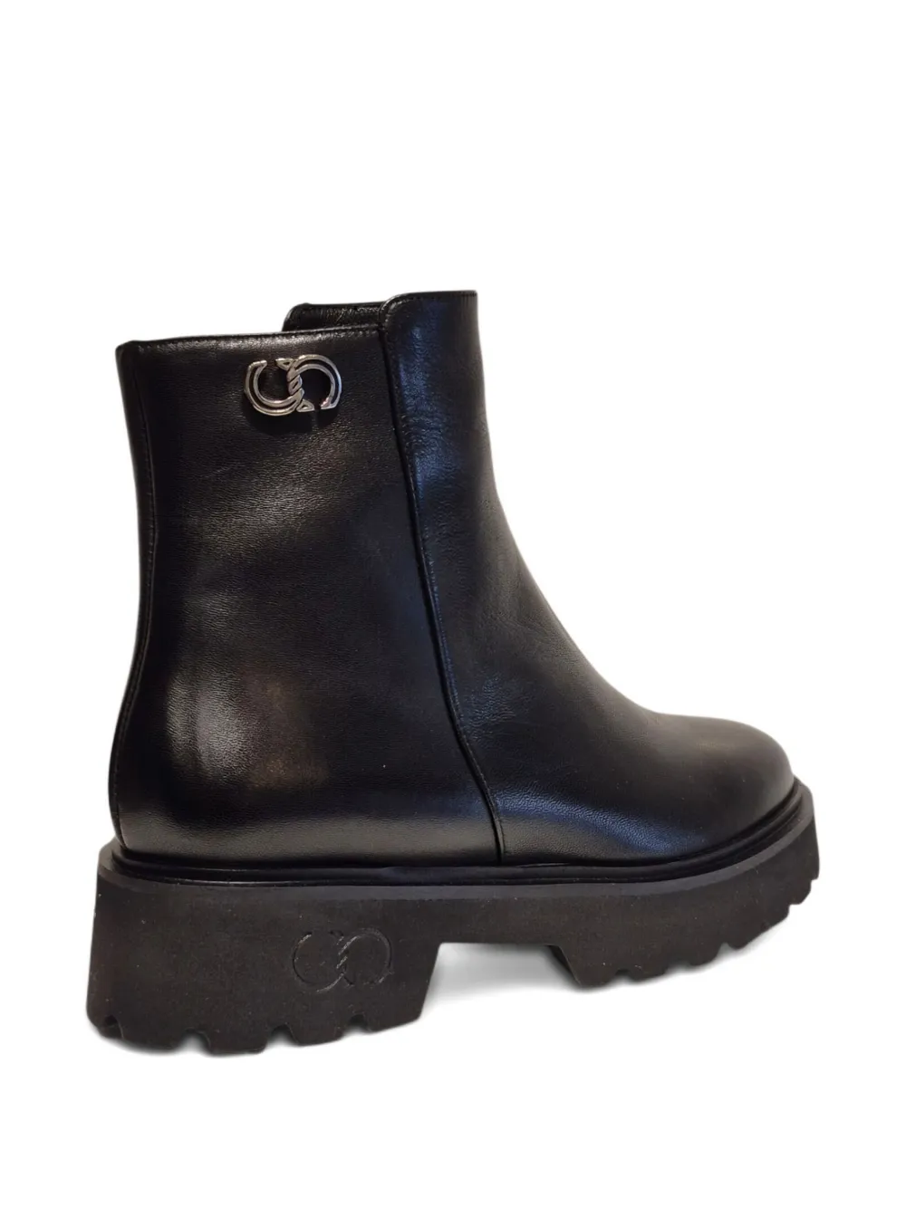 Casadei Laarzen met logoplakkaat Zwart