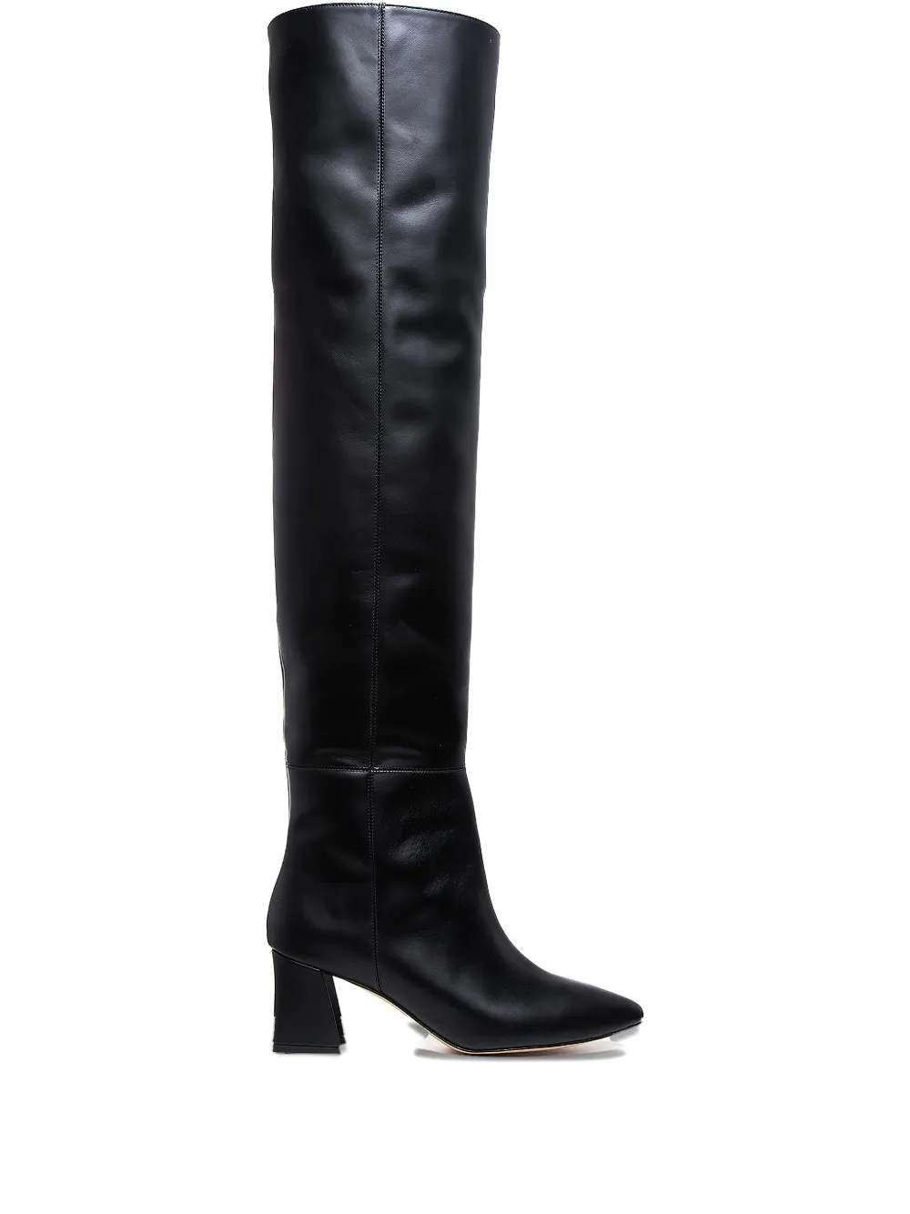 Ginissima 65mm Leather Boots In Black