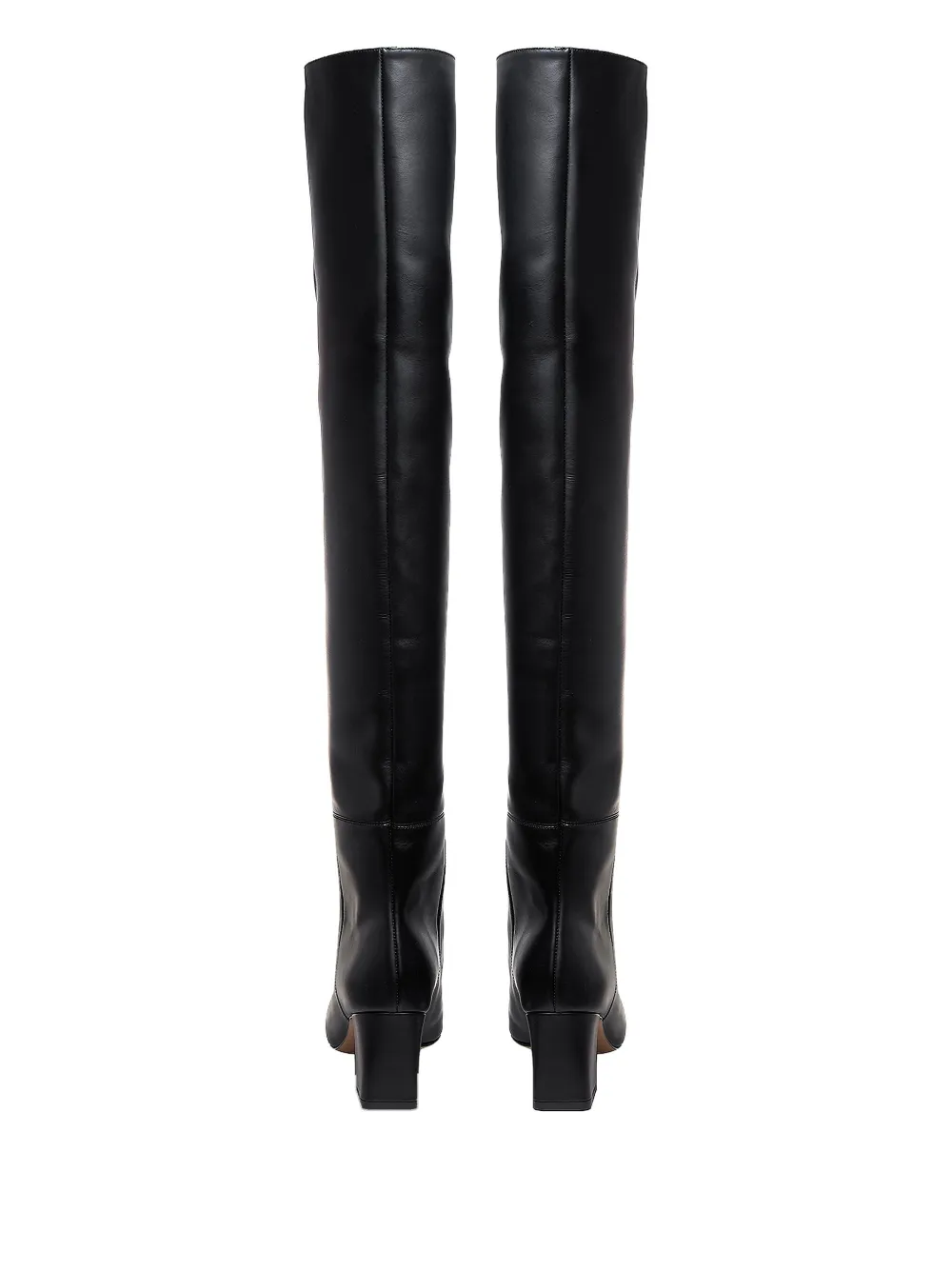 Ginissima 65mm Leather Boots In Black