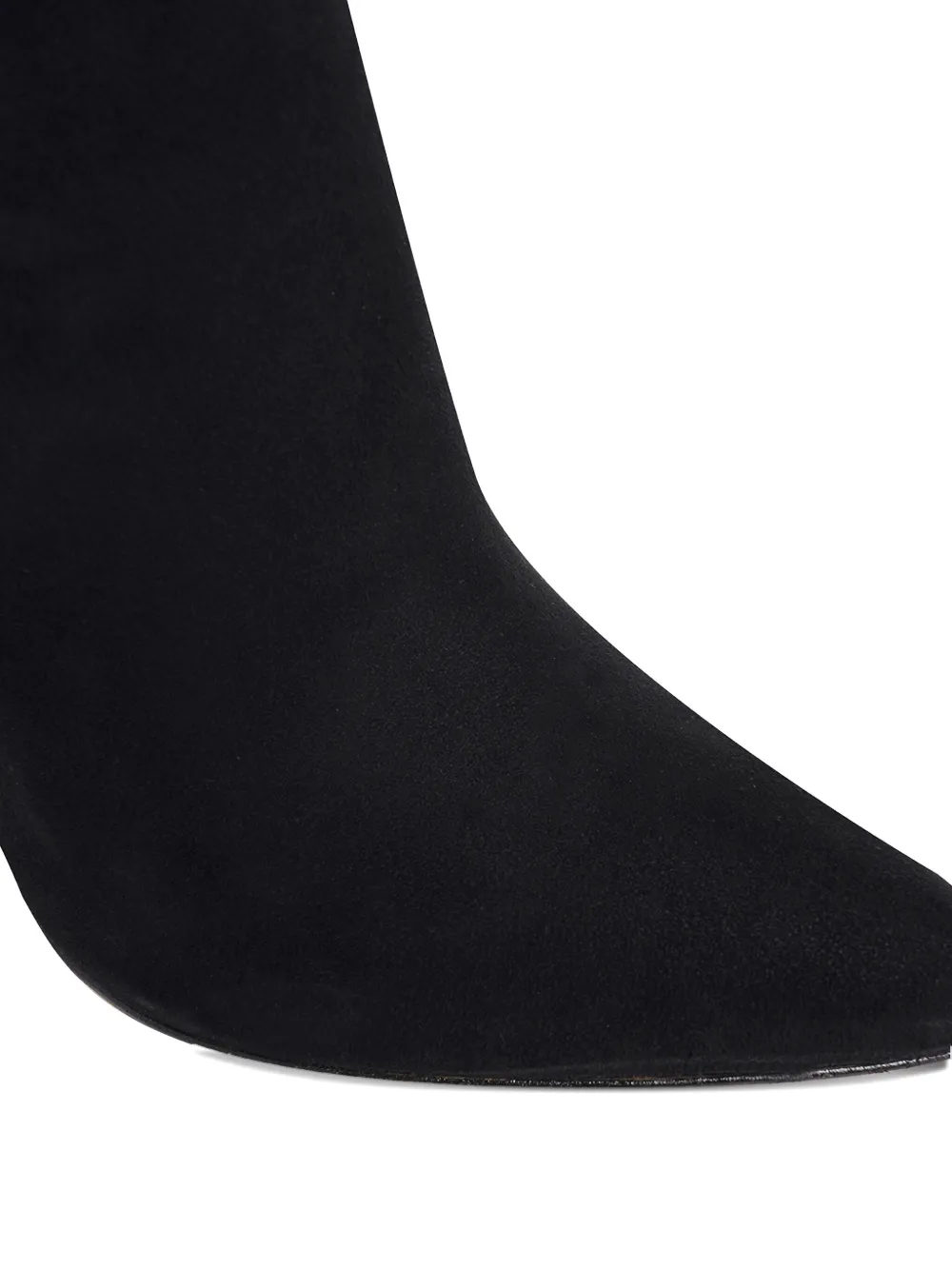 Ginissima 95mm Suede Boots In Black