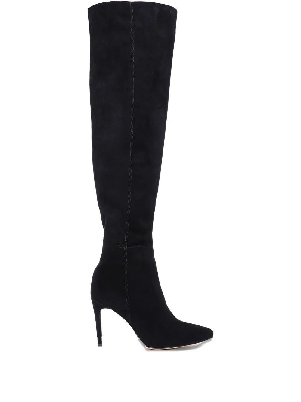 Ginissima 95mm Suede Boots In Black