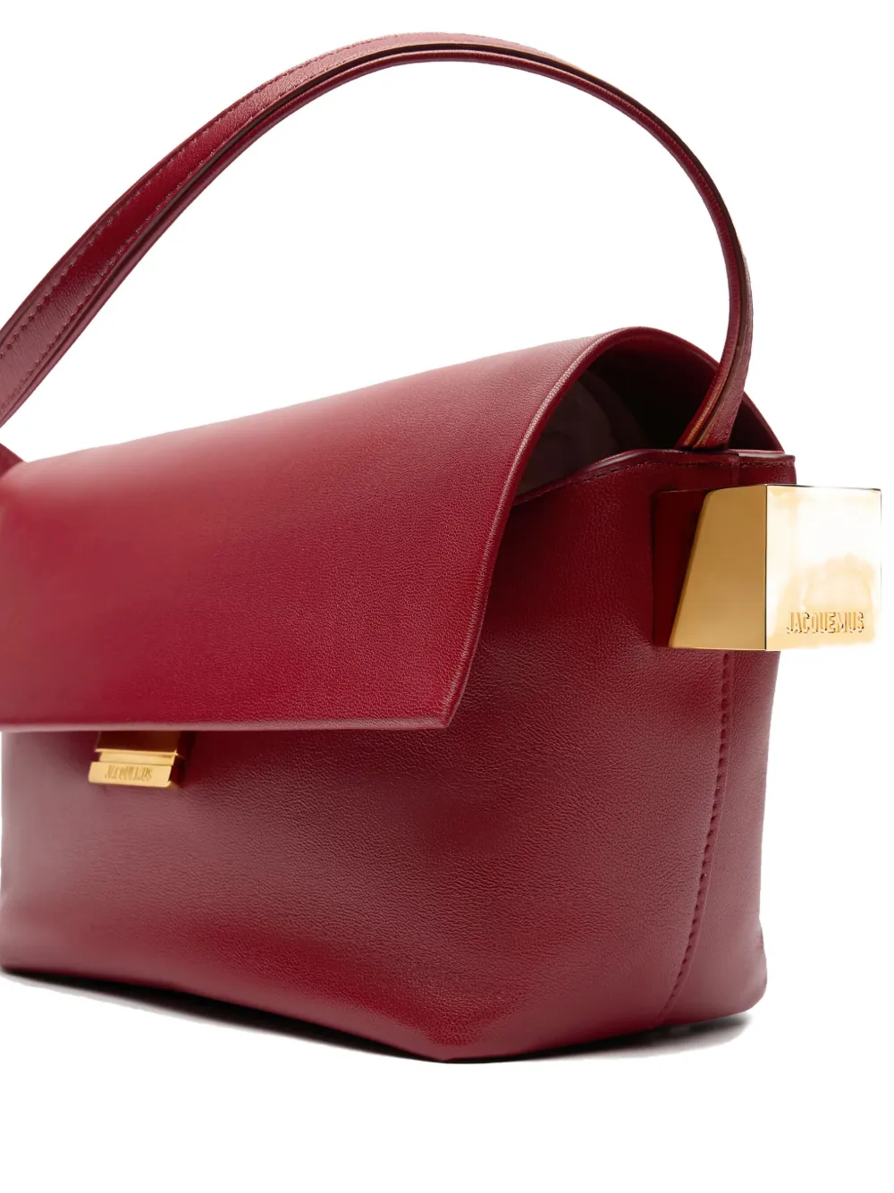 Jacquemus O Rond Carré Shoulder Bag In Red