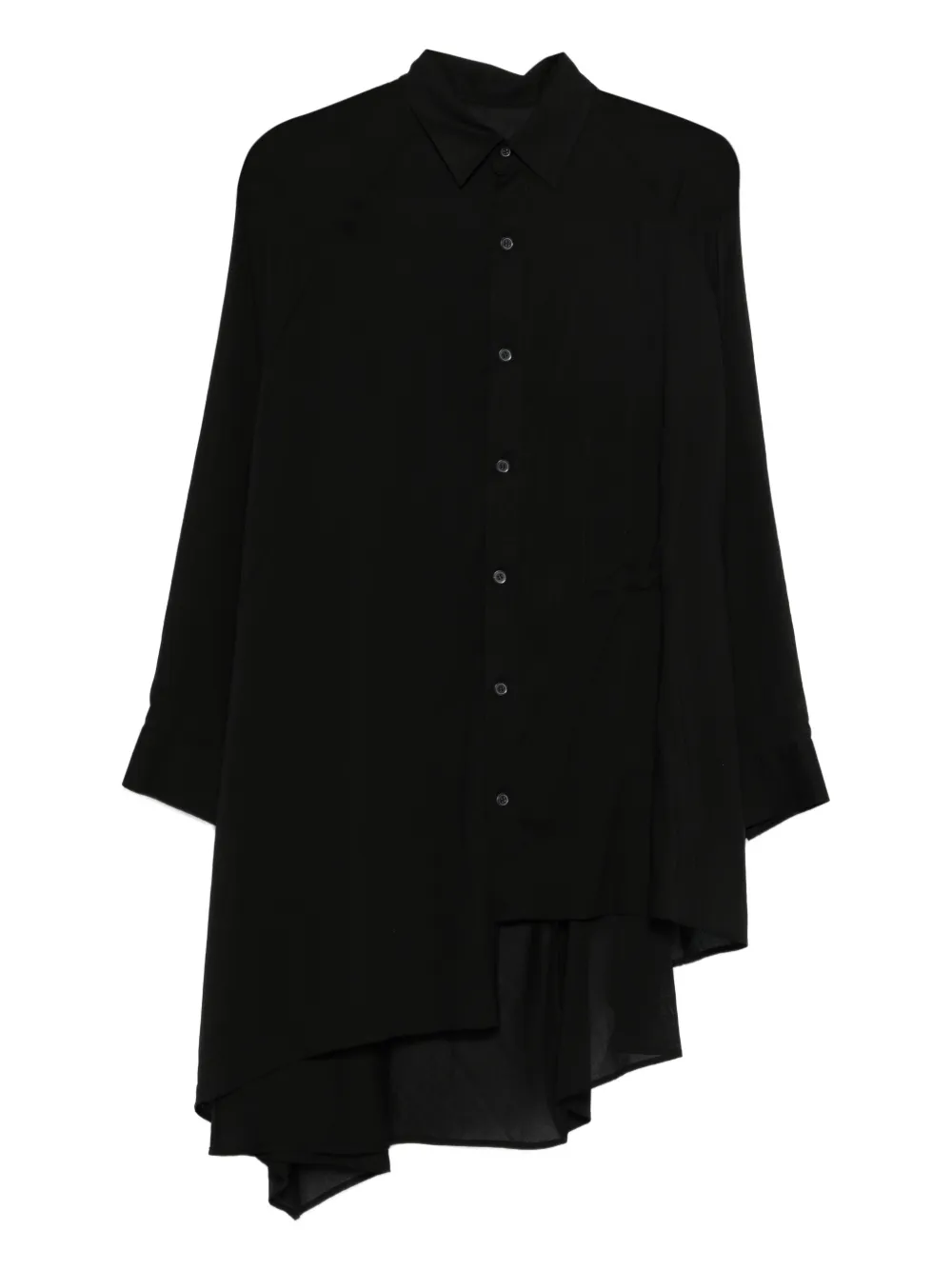 Yohji Yamamoto Blusa con maniche lunghe - Nero
