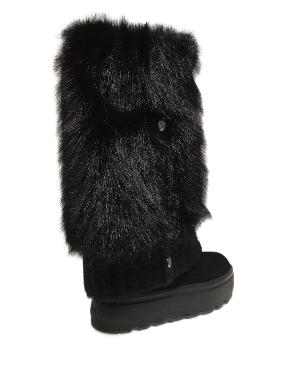 Casadei Laarzen van imitatiebont Zwart