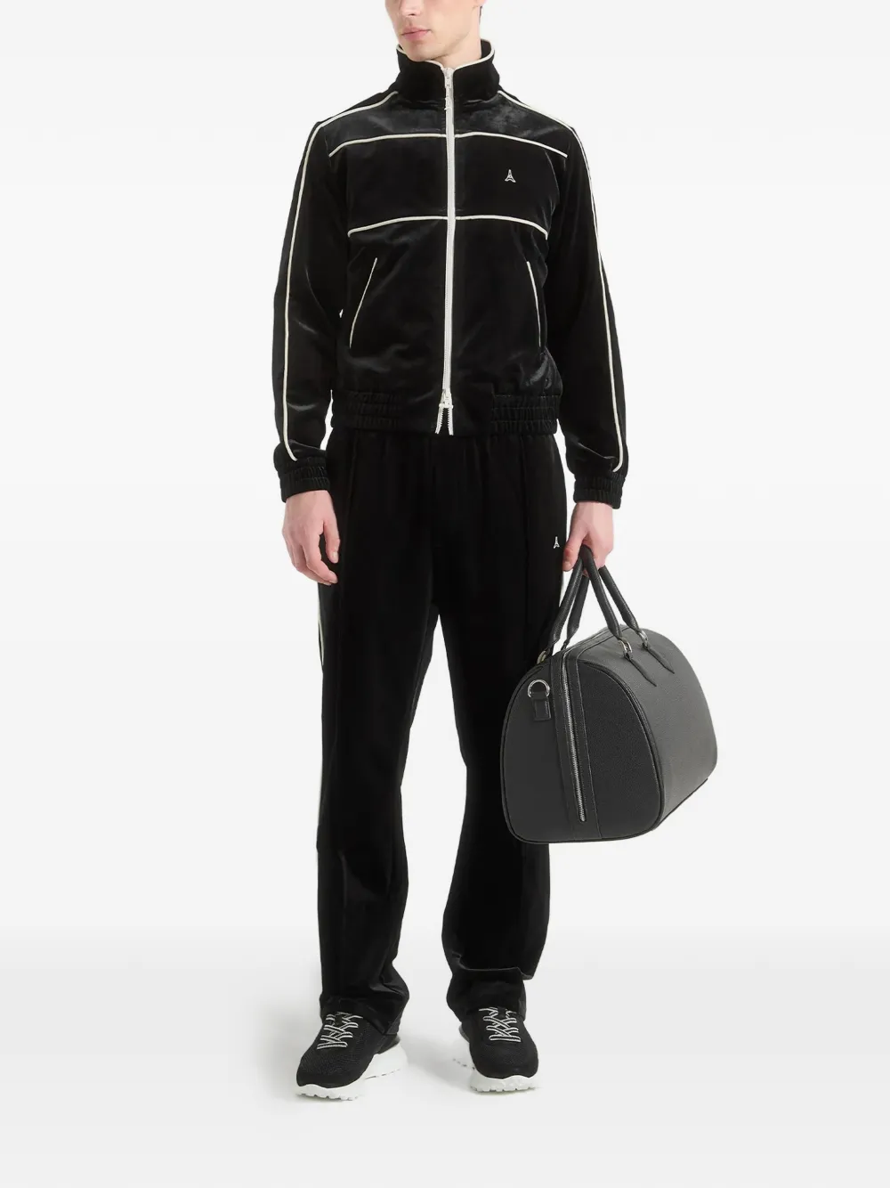 Manière De Voir Eiffel velour track jacket | Performance Track Jackets | Image 2