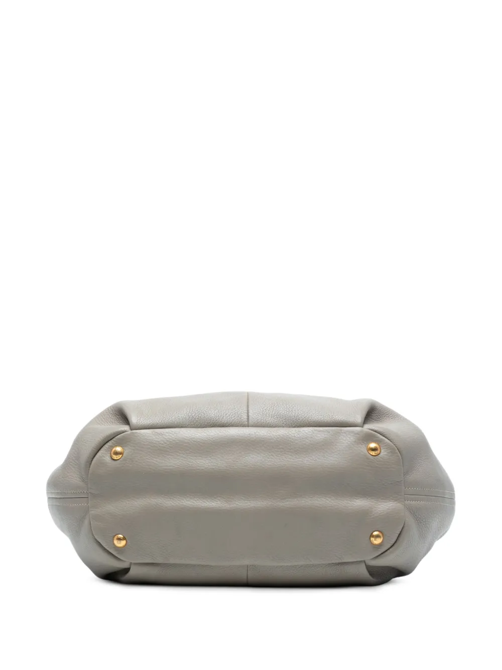 PRADA Pre-owned 2013-2025 Vitello Daino Open Convertible Tote Satchel In Gray