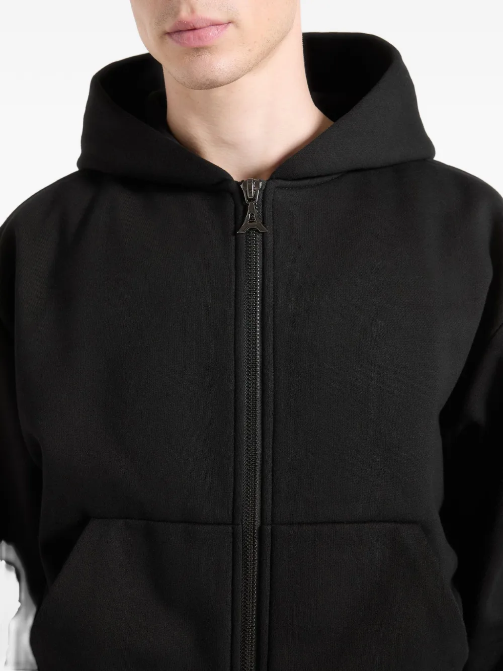 Manière De Voir Florian Zip-up Hoodie In Black