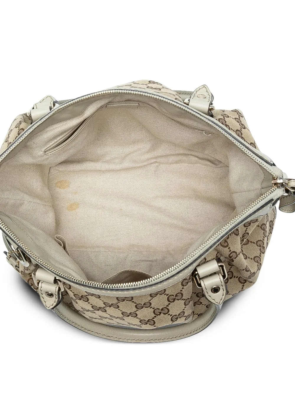 GUCCI Pre-owned 2016-2025 Gg Canvas Sukey Satchel In Brown