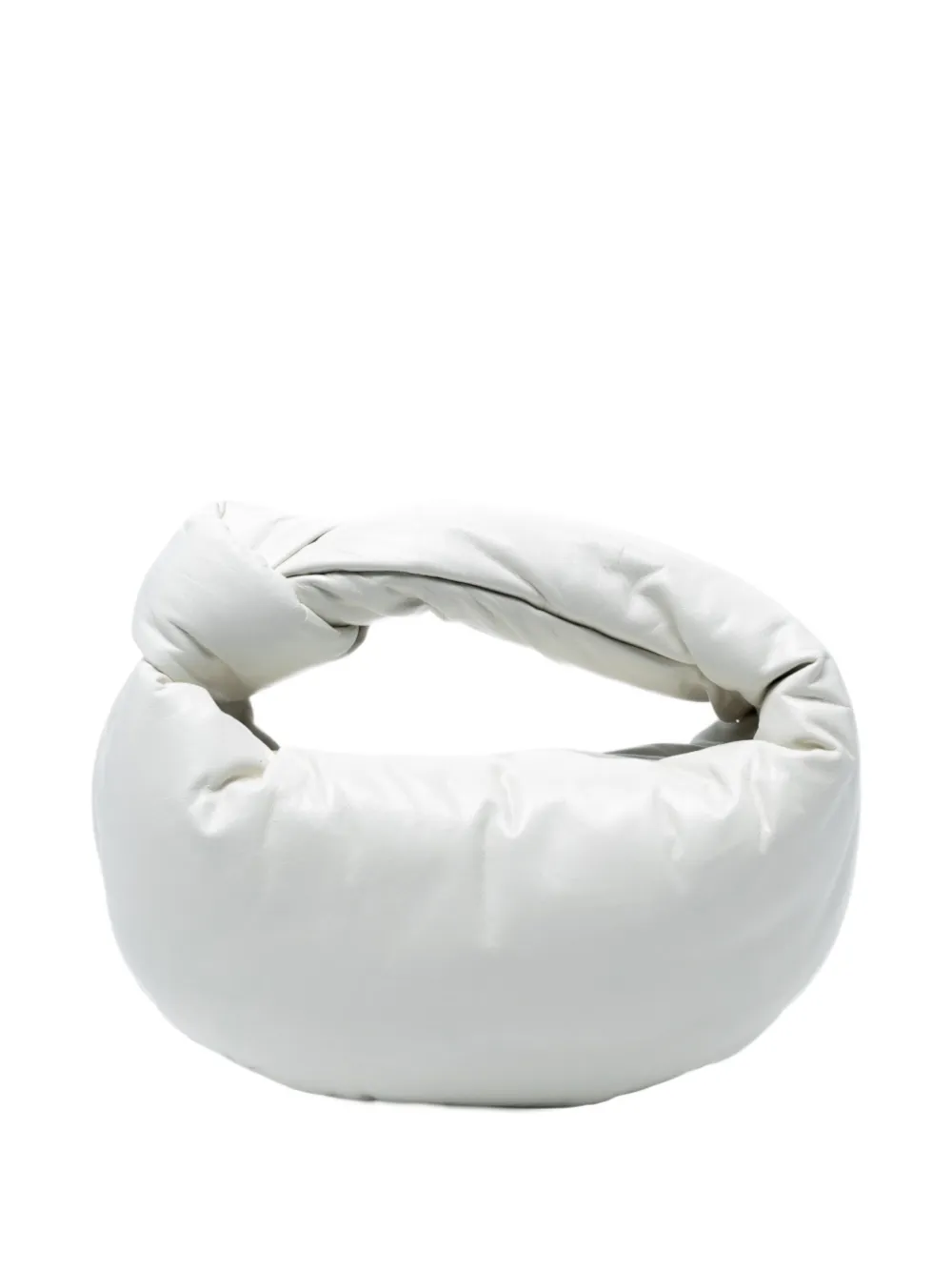 BOTTEGA VENETA Pre-owned 2012-2025 Mini Nappa Puffy Jodie Hobo Bag In White