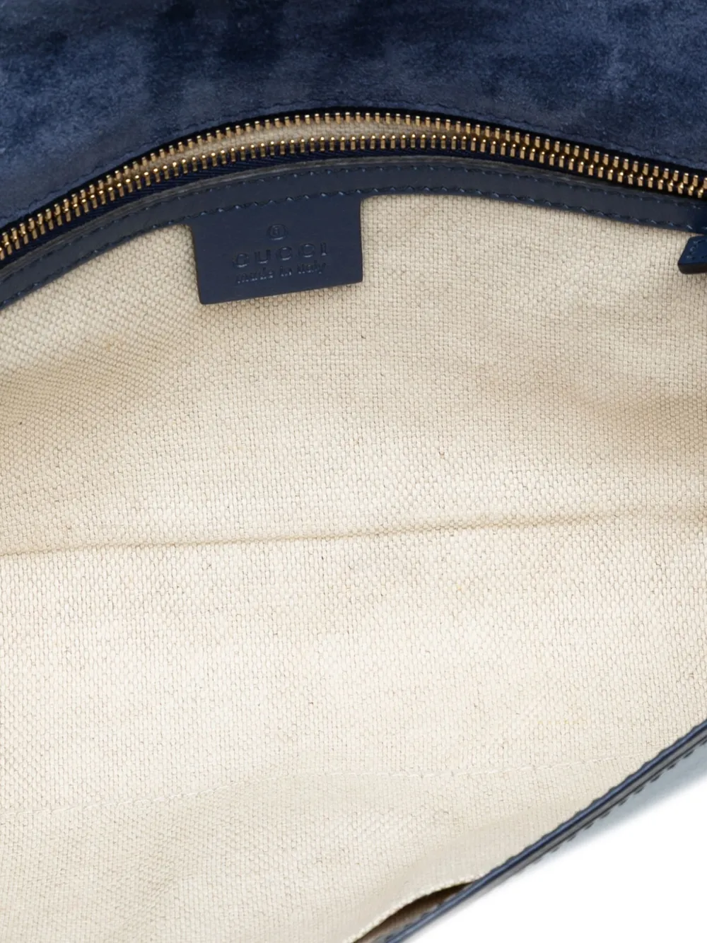 GUCCI Pre-owned 2016-2025 Soft Patent Soho Disco Clutch Bag In Blue