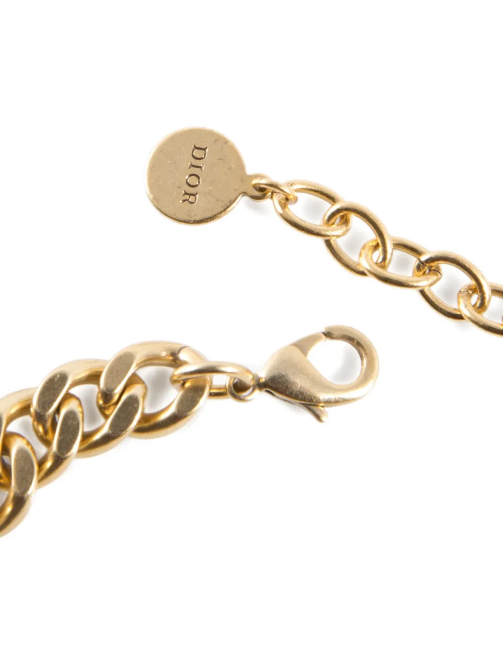 Pre-owned Dior 2000s Chain Bracelet In Gold