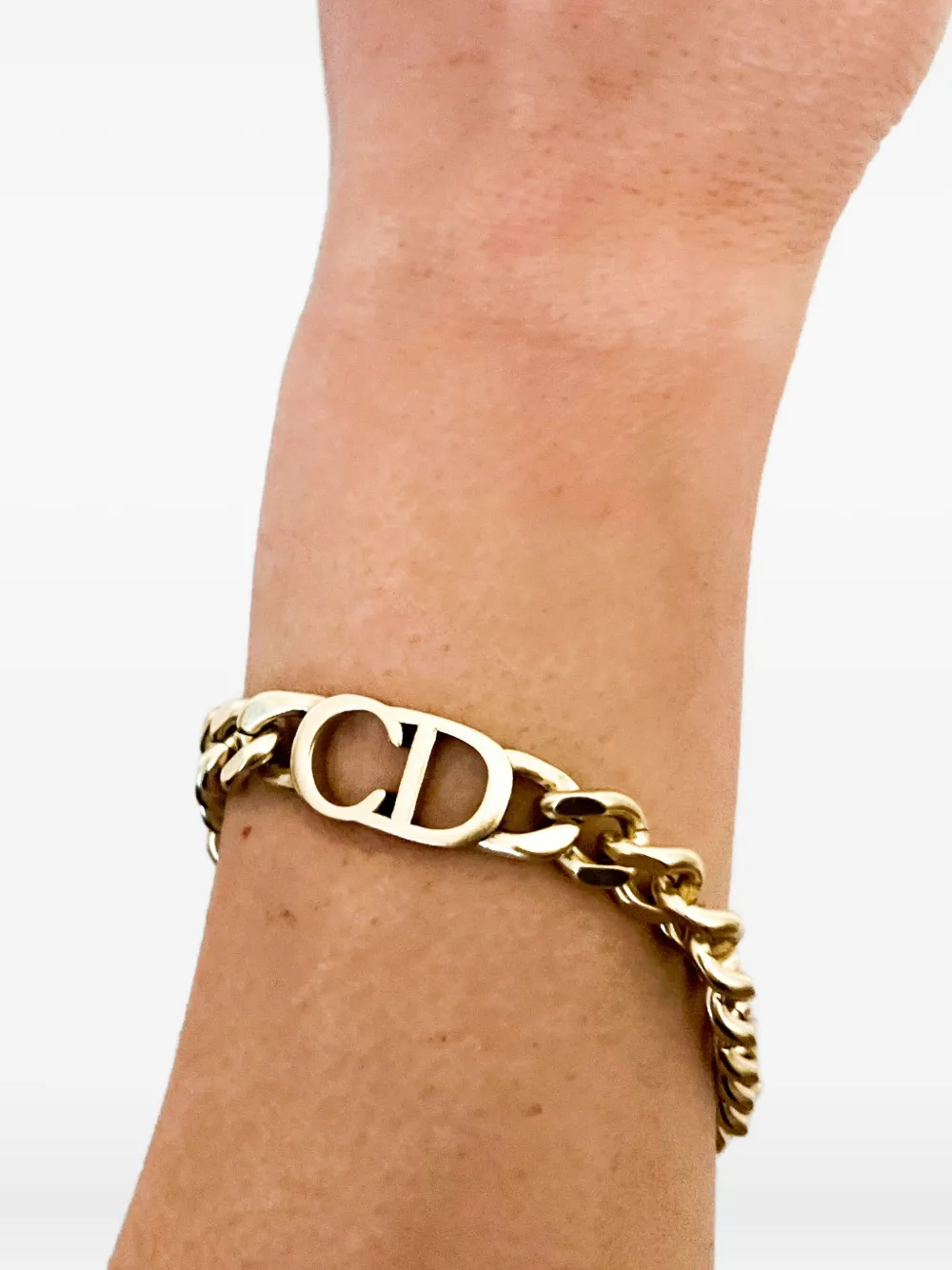 Pre-owned Dior 2000s Chain Bracelet In Gold