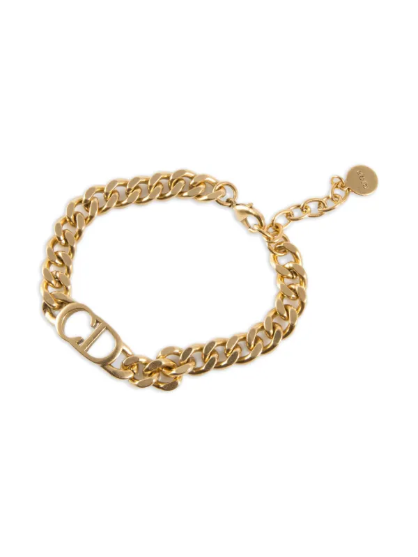 Christian Dior ゴールド CD ロゴ ブレスレット 00s 美品 32699905_63074083_600.jpg