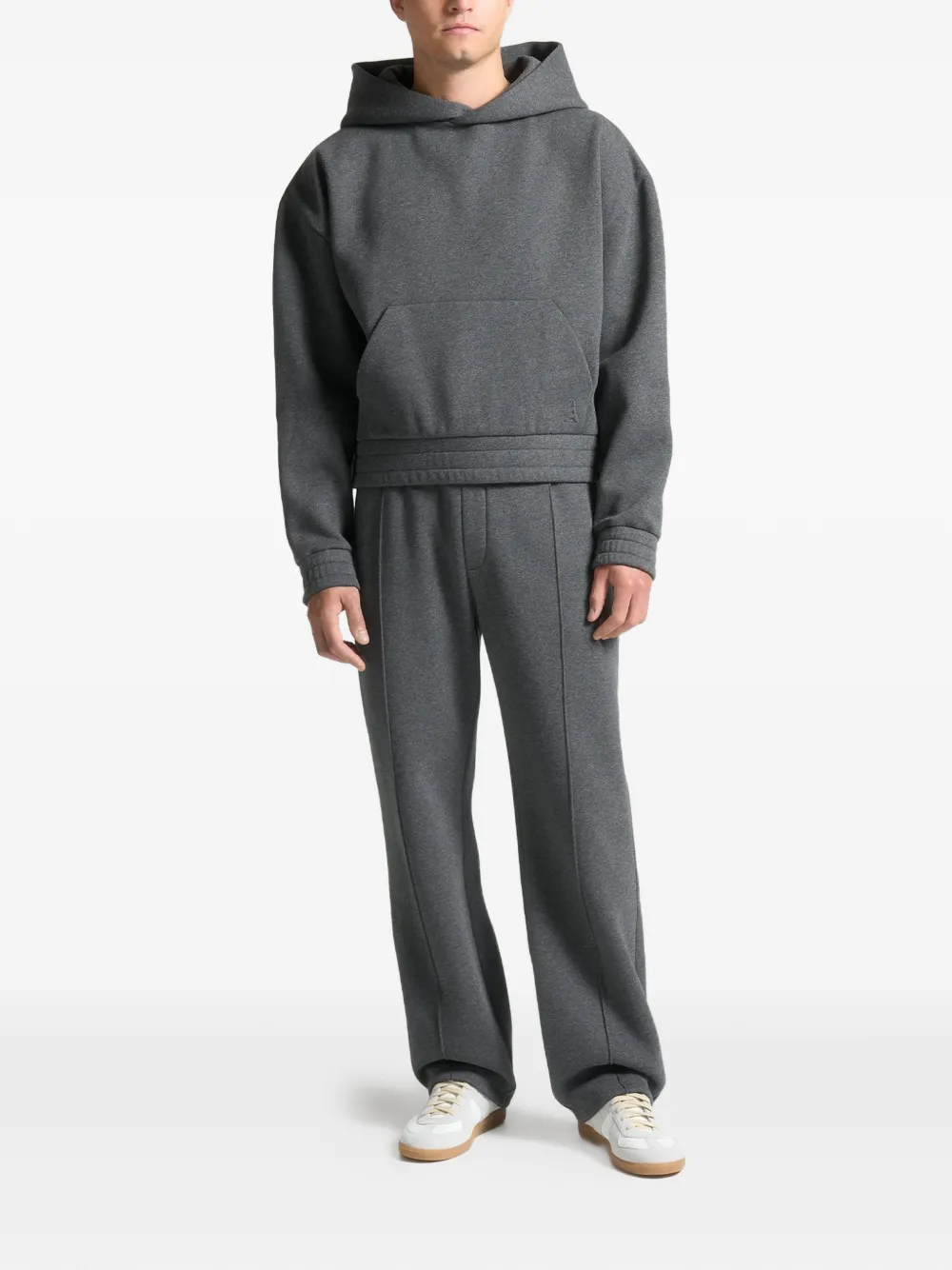 Manière De Voir Gérard kangaroo-pocket hoodie Grijs