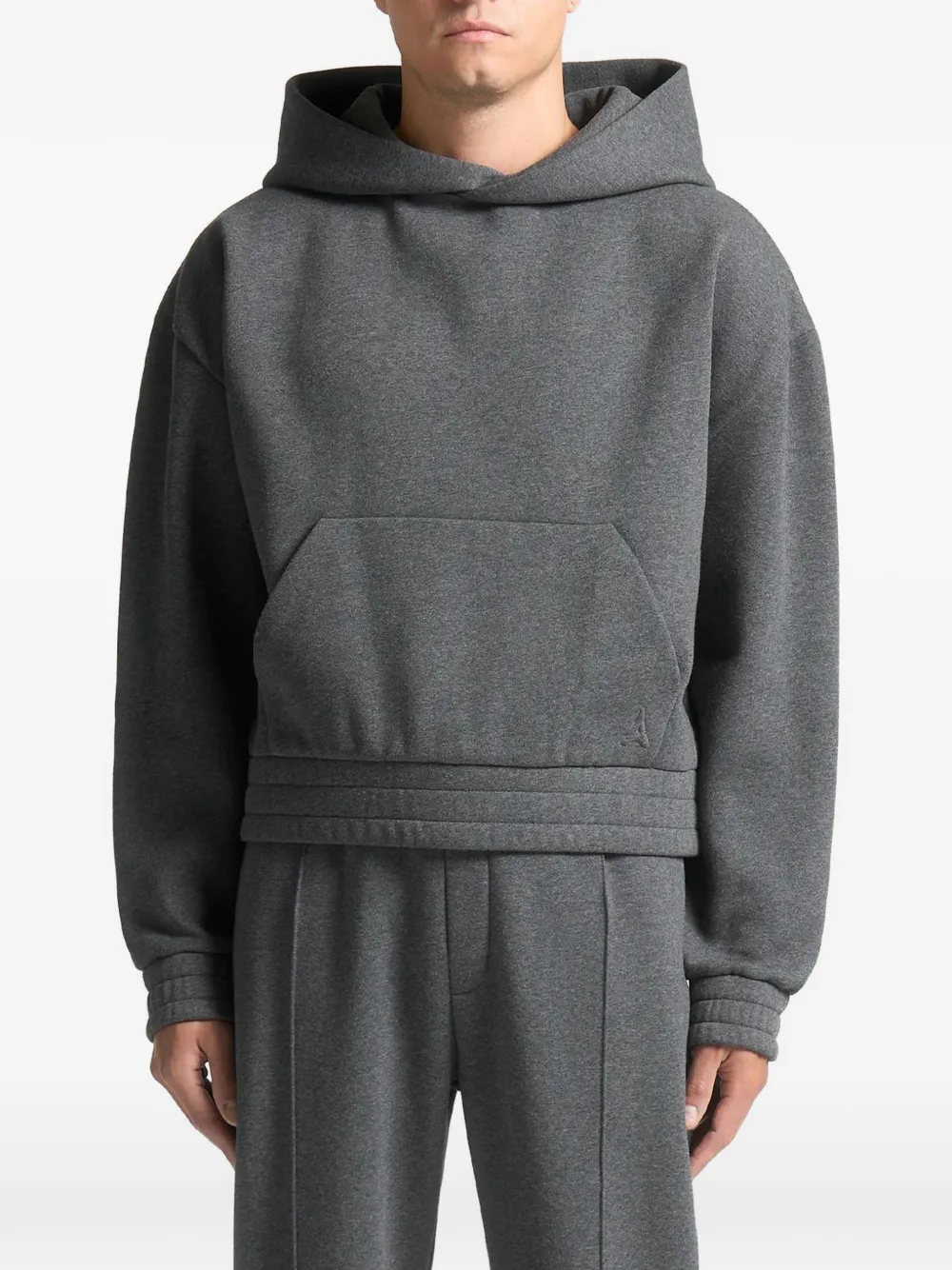 Manière De Voir Gérard kangaroo-pocket hoodie - Grigio