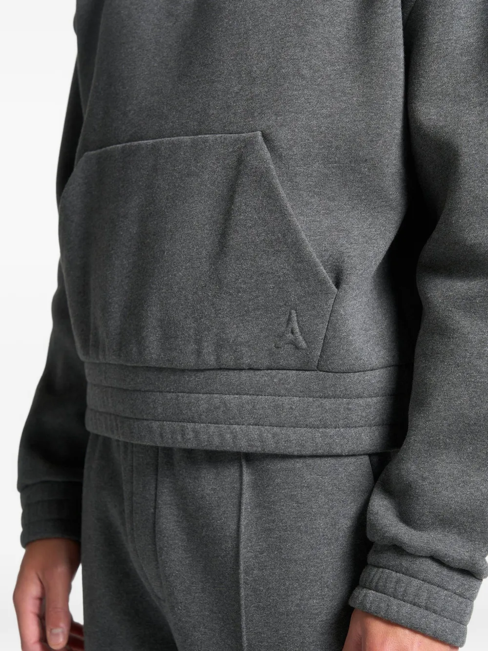 Manière De Voir Gérard kangaroo-pocket hoodie Grijs