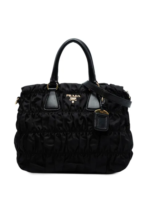 Prada Pre-Owned 2010-2025 Tessuto Gaufre satchel