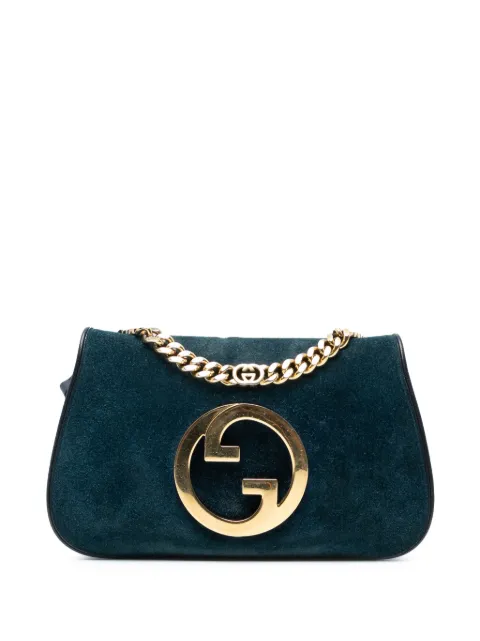 Gucci Pre-Owned 2016-2025 Small Suede Blondie Chain satchel