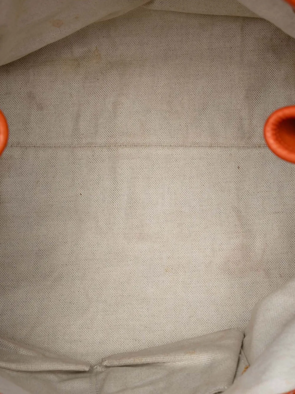 GUCCI Pre-owned 2016-2025 Gg Canvas Running Tote Bag In Orange