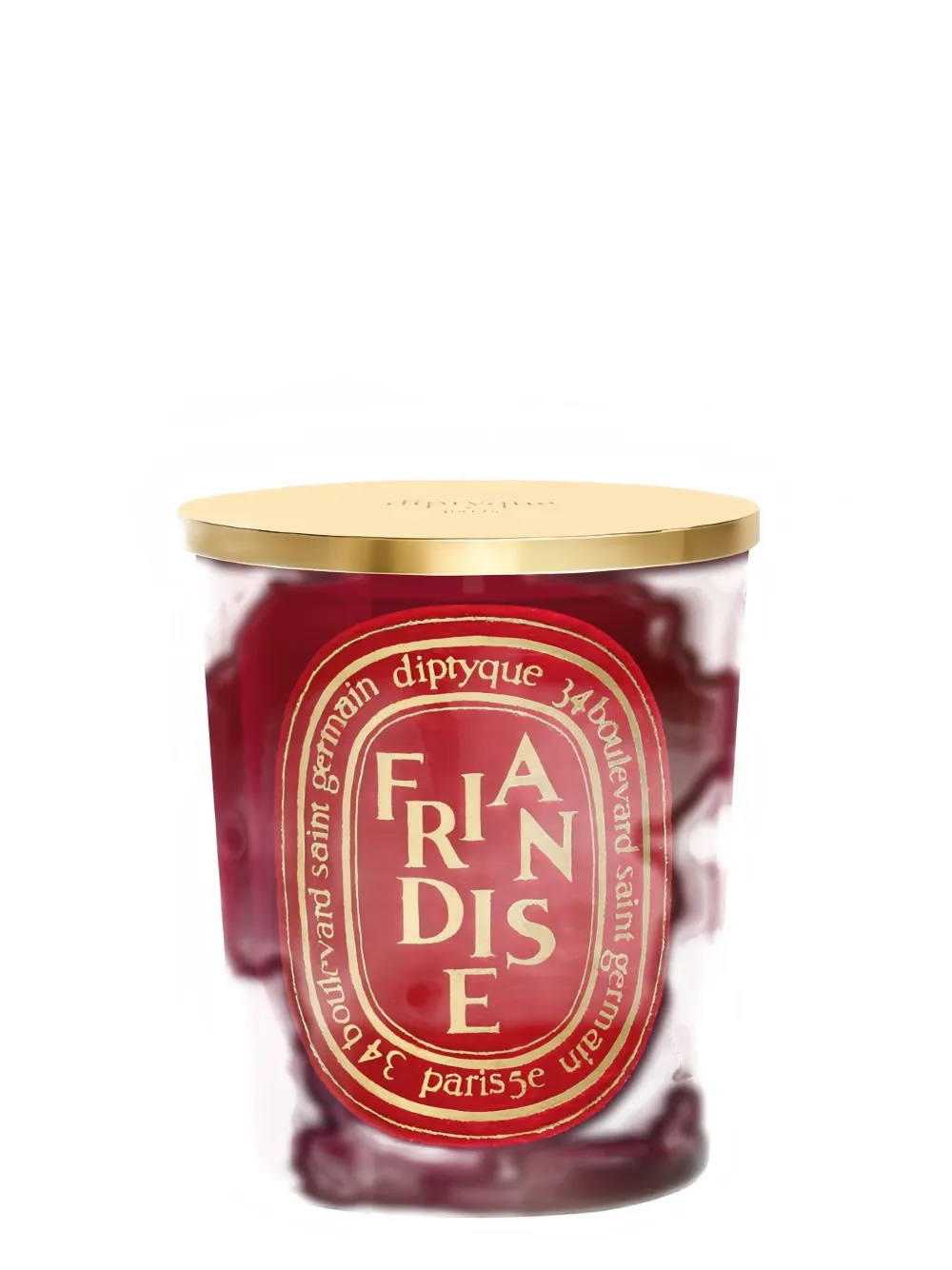 Diptyque Friandise lid candle (190g) - Rood