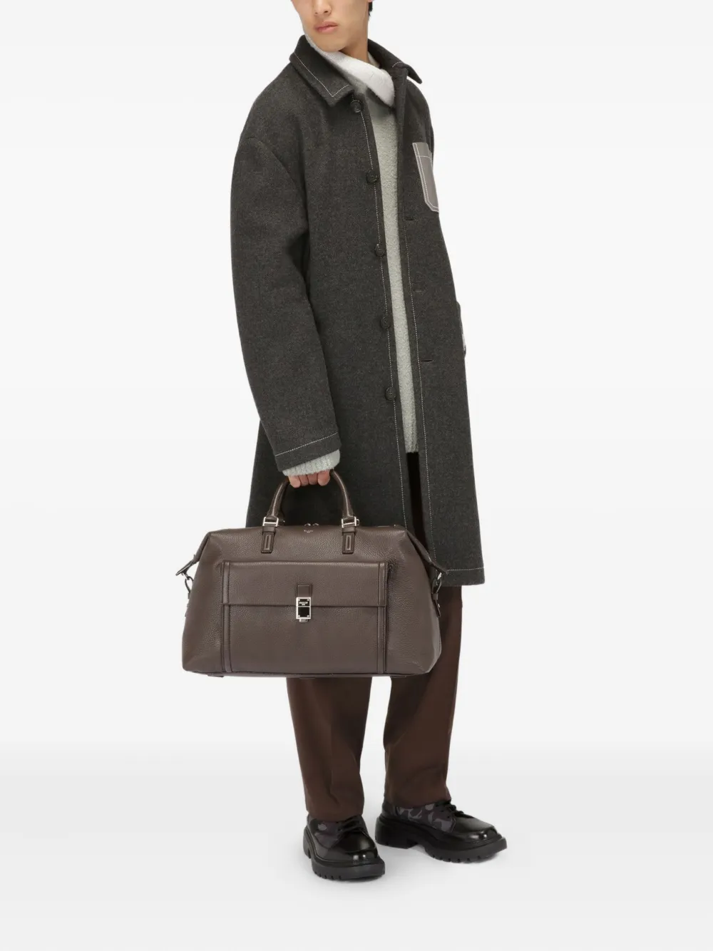 Bally Side-button Turtleneck Sweater In Neutral